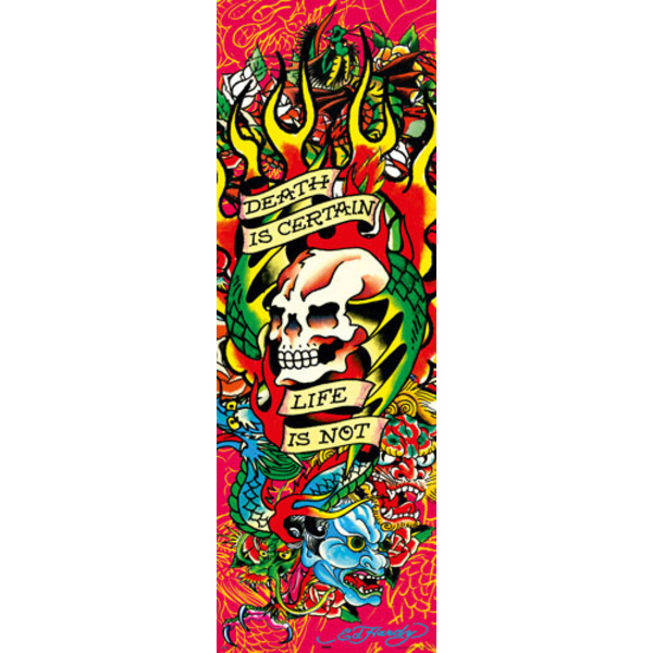 Ed Hardy Poster Death is certain Multicolor