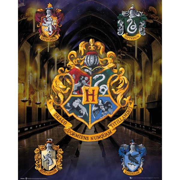 Harry Potter - House Crests Multicolor