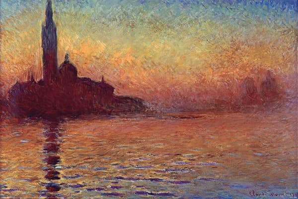Claude Monet (San Giorgio Maggiore at Dusk) Multicolor