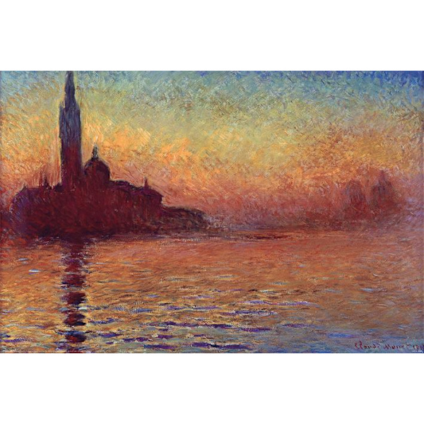 Claude Monet (San Giorgio Maggiore at Dusk) multifärg