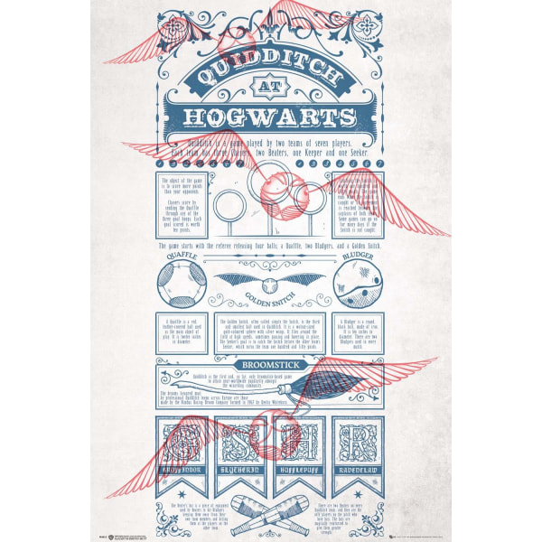 Harry Potter - Quidditch på Hogwarts Multicolor