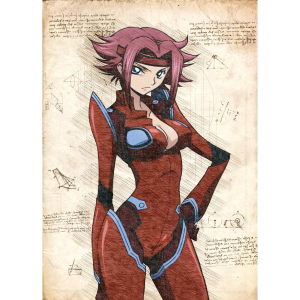 A3 Print - Code Geass - Kallen Multicolor