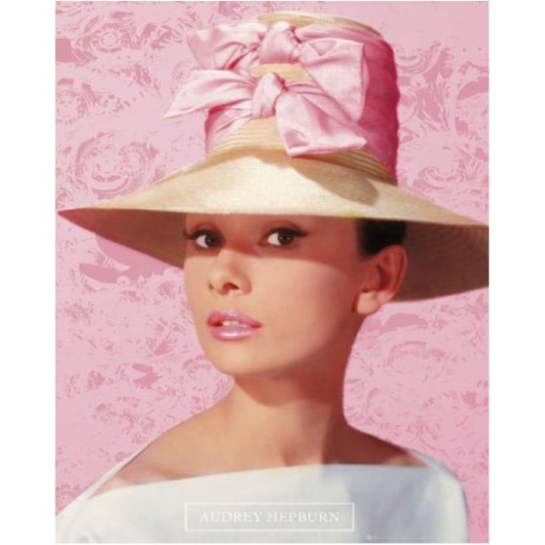 Audrey Hepburn - Vaaleanpunainen hattu Multicolor