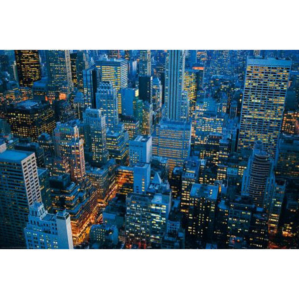 New York - Blue night multifärg