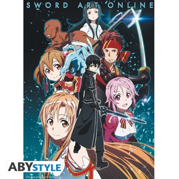 SWORD ART ONLINE - Poster "Party Members" multifärg