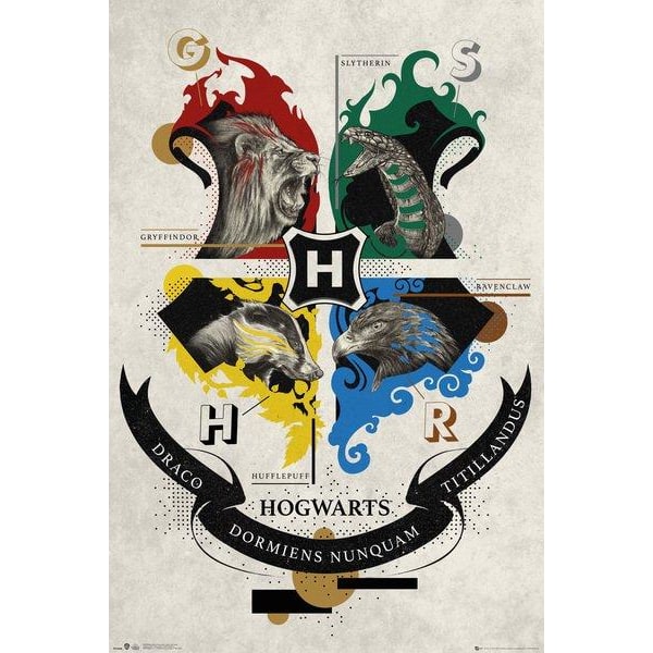 Harry Potter Animal crests multifärg