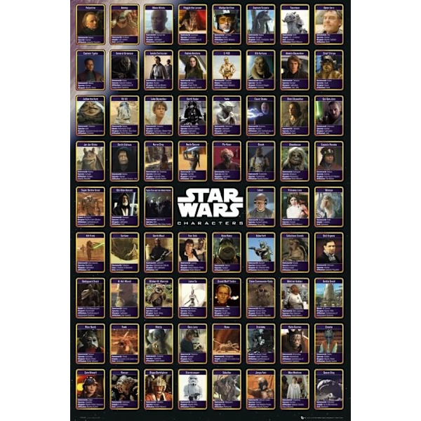 Star Wars - Character Chart multifärg