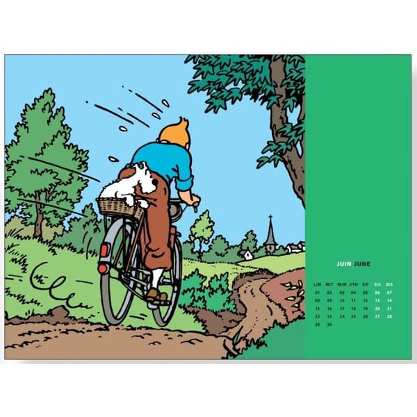 Tintin - Kalender bok 10 x 15 cm 2026 Multicolor