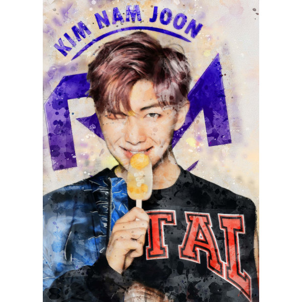 A3 Print - K Pop - RM Multicolor