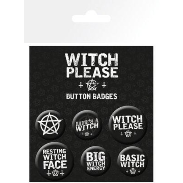 Badge Pack - WITCH PLEASE Assorted * multifärg