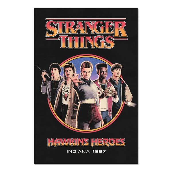 Poster - Stranger Things - Season 5 - Hawkins Heroes multifärg