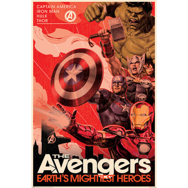 Avengers - Golden Age Hero Propaganda Multicolor