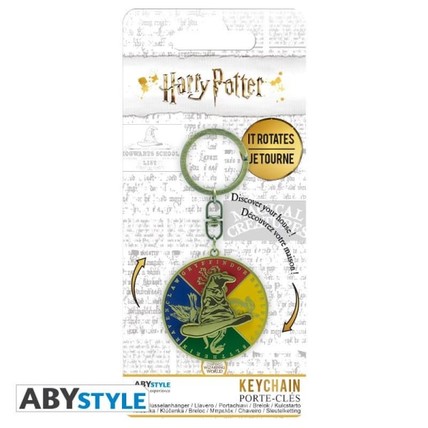 Nøglering - Harry Potter - Sortering Hat-emblem Multicolor