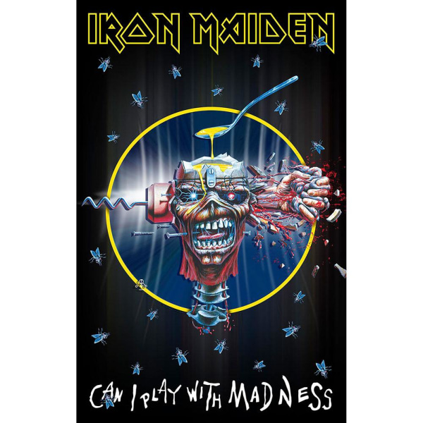 Plakatflag - Iron Maiden - Kan jeg lege med galskab Multicolor