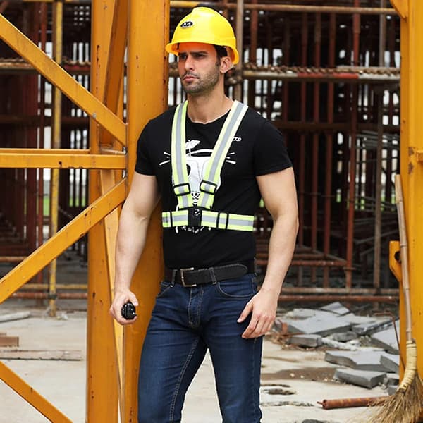 2 st reflexväst säkerhetsfluorescerande sele justerbar hög synlighet armbindel för cykling löpning promenader jogging motorcykel