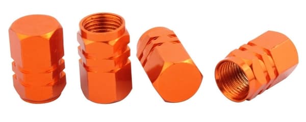 Ventilhætter 4-pak, Orange 10