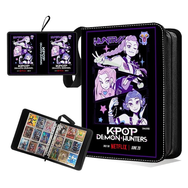 K-POP Witch Hunter Girl Group Shaka Boy Group Kortalbum Dragkedja Kort Lösblad Samlarbok (Black background) 4-panel transparent page