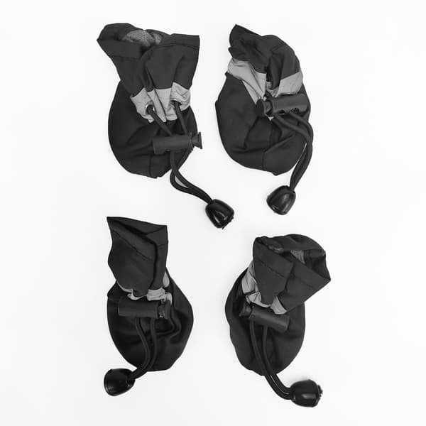 Sklisikre hundesko 4 stk Svart S Svart Black S