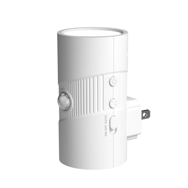 Plug-in Bevægelsessensor LED Natlampe, 3 Farvetemperaturer til Gang Trapper Soveværelse, 2-pak White 2pcs