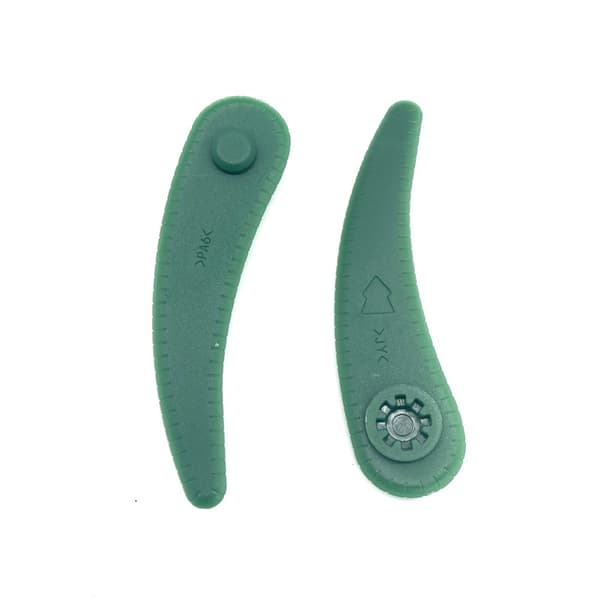 100 stk gressklipperblader, plast erstatningsblader, gressklipperblad erstatning, erstatningsblad plastblader for Bosch Durablade modeller