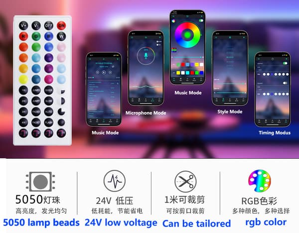20M LED-strips med Bluetooth-appstyring 309