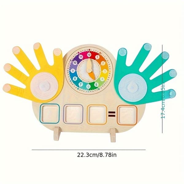 Trepuslespill - Pedagogisk læringsspill, perfekt gave til barn Clock Finger Counting