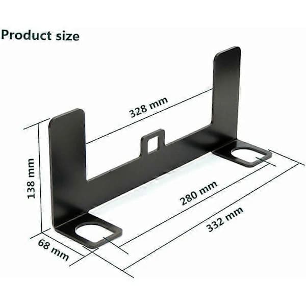 Universell barnesetebrakett for Isofix setebeltefeste, svart