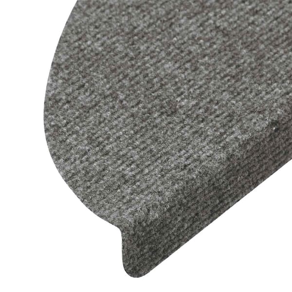 vidaXL Selvklebende trappematter 15 stk 56x17x3 cm Grå grå gray