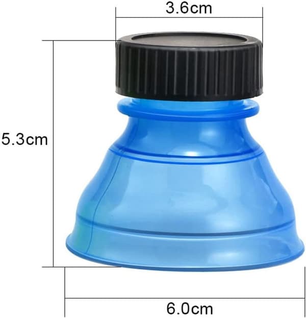Burklock 6-pack återanvändbara, snäpplock för läskflaskor, blandade färger