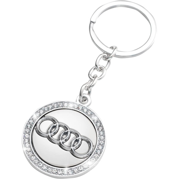 Audi Keychain Car Logo Keyring Diamond Accessories Suitable For