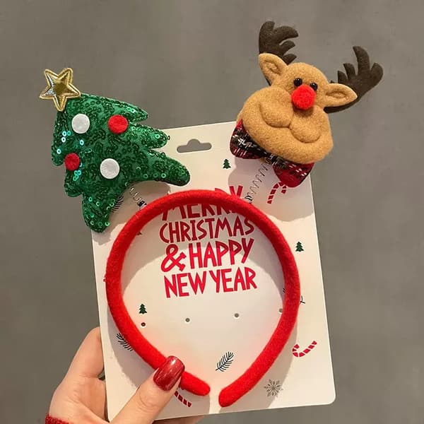 Julglasögonbågar Festlig Tomtestil Kostymtillbehör