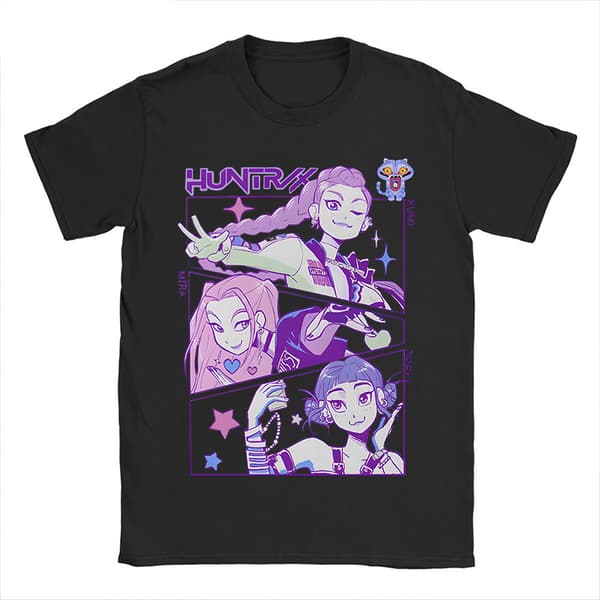 K-Pop Demon Hunters T-paita musta3 black3 M