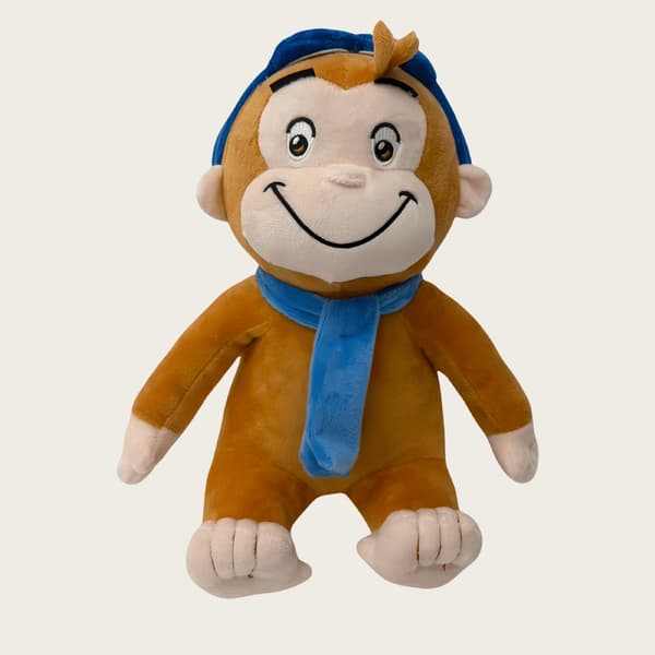 American Applause Utelias George -pehmolelufiguuri 30cm brown monkey