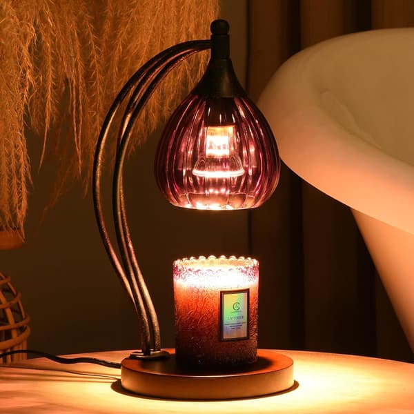 Duftende lysvarmelampe med timer og dimmer (egnet for glasslys) — Elektrisk lysvarmelampe