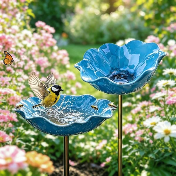 Fotskrubbmatta med halkfria sugkoppar Blå 2pcs blue