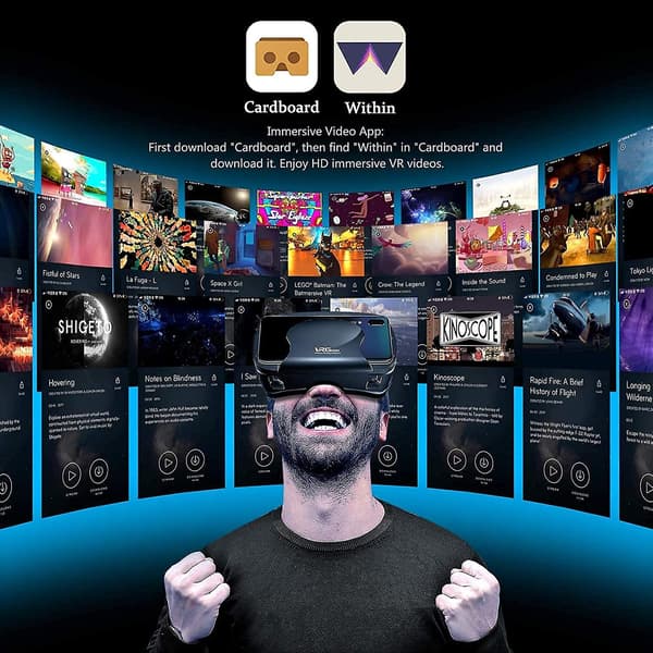 VR Headset Virtual Reality Briller Kompatible Med Telefon/Android
