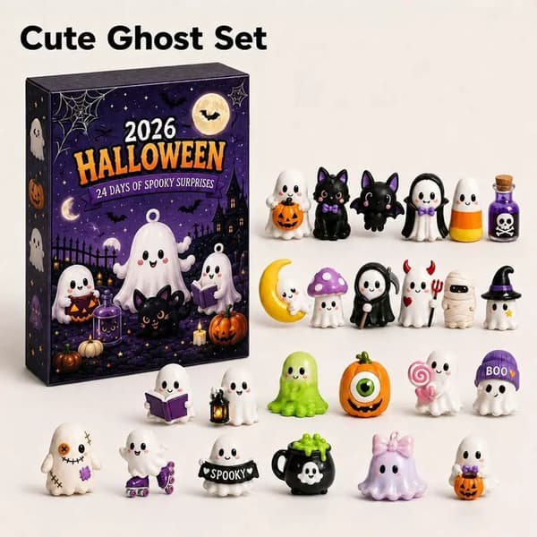 Halloween Spøgelse Flad Akryl 26-Dages Julekalender ghost