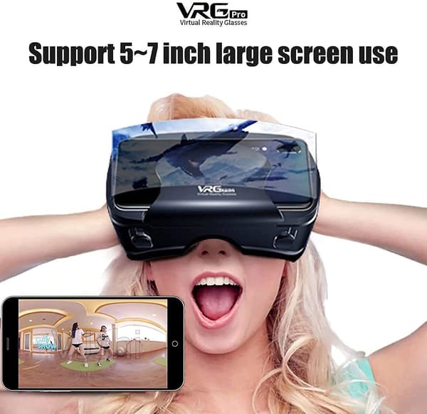 VR Headset Virtual Reality Briller Kompatible Med Telefon/Android