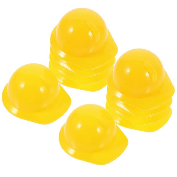 30 Pcs Miniature Safety Helmet Model Mini Construction Helmets Decor Pet Hat Decorations for Doll