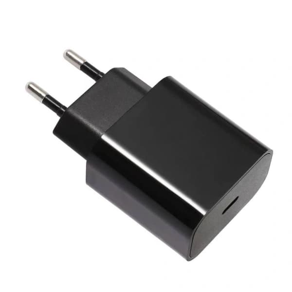 Oplader 25W iPhone/Samsung - Strømadapter - USB-C - Hurtigoplader sort black 60