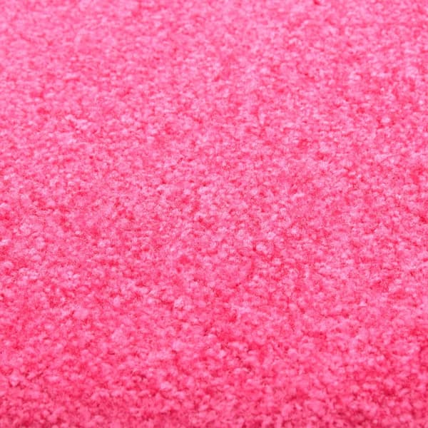 vidaXL Dørmåtte vaskbar lyserød 60x90 cm Rosa pink
