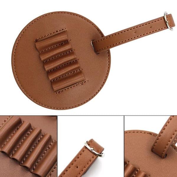 Golf Tee Holder Veske Belteklips, Tre Tee Bæreveske for Golftilbehør, Lysebrun