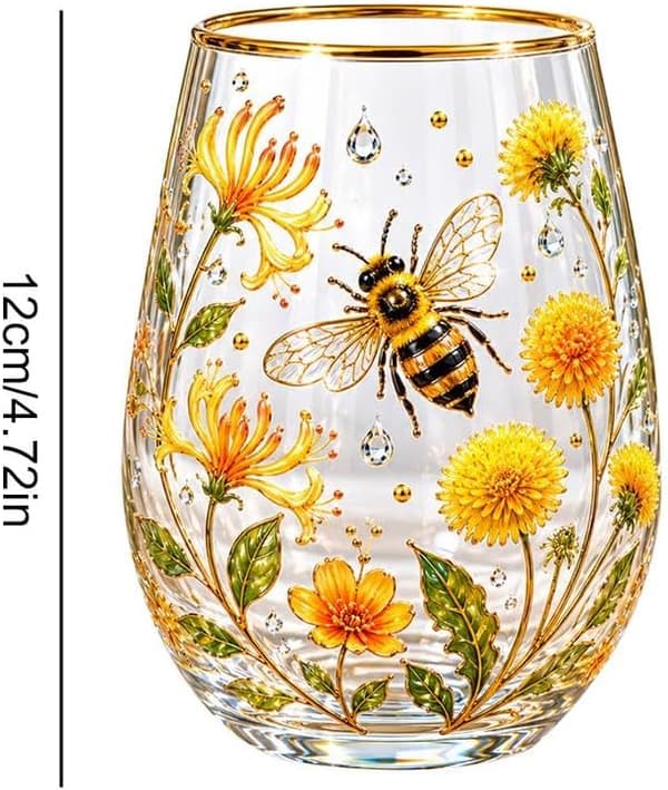 Tekoppar i glas passar både varma och kalla drycker, medan blomsteremaljerade konstglaskoppar är perfekta för heminredning. bee