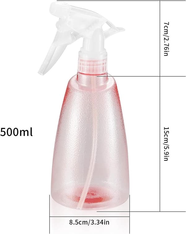 Sprayflasker for planter 2 stk. plast rosa grønn