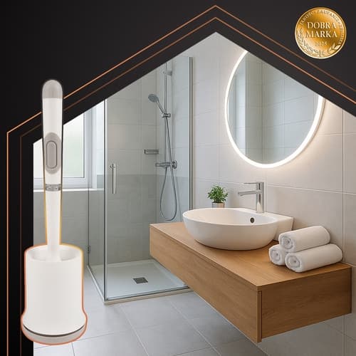 Silikoninen WC-harja – Säiliöllä Vit white