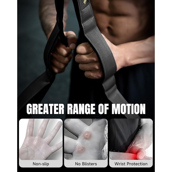Triceps Rep Attachment - Improved Range of Motion Cable Handle for Pushdowns, Curls, Face Pulls, Professional Gym Use black black color
