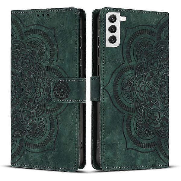 Frostat Läderfodral för Mandala Emed Retro Telefon Grön