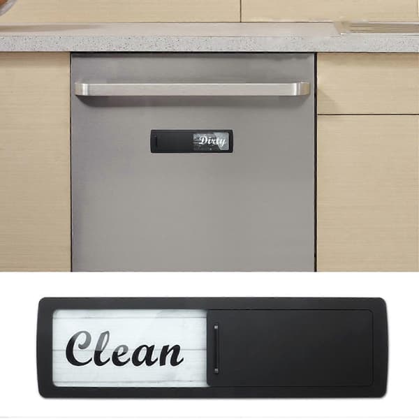 Diskmaskinsmagnet Smutsig Ren Lättläst Skjutbar Diskmaskin Smutsig Ren Magnetisk Indikator E