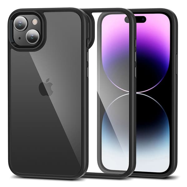 Tech-Protect iPhone 15 Cover Hybrid Magmat Sort/Transparent