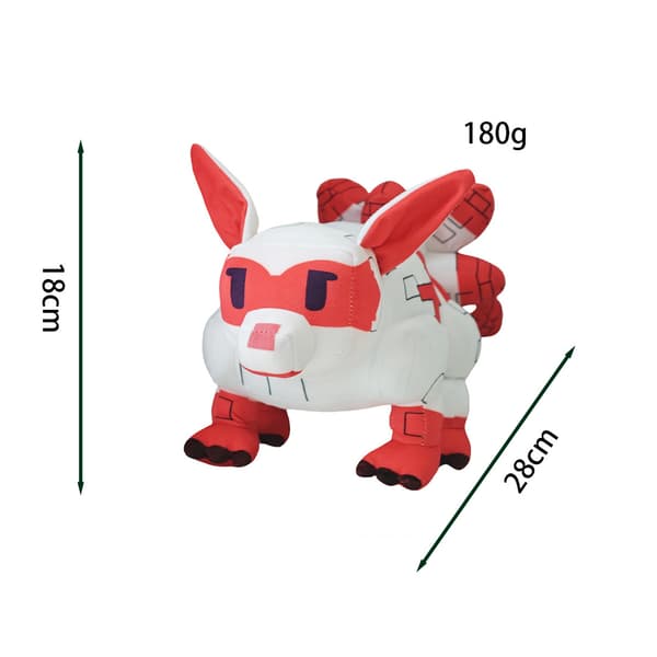 Grove a Garden Roblox plysdyr, nihalet ræv dyrefigur. Nine-tailed fox 25cm
